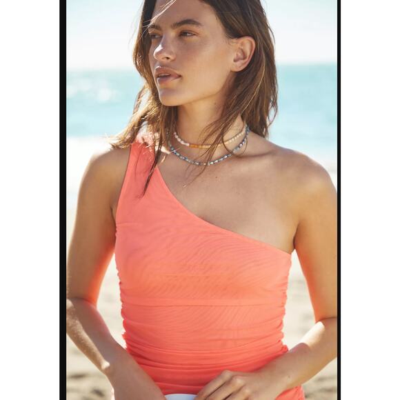 Anthropologie Pink Mesh Mini Dress - New Small - Picture 3 of 5